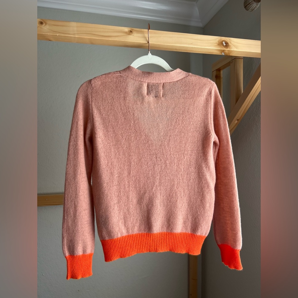 Jumper 1234 Women's Contrast Cashmere Cardigan - Picture 5 of 11
